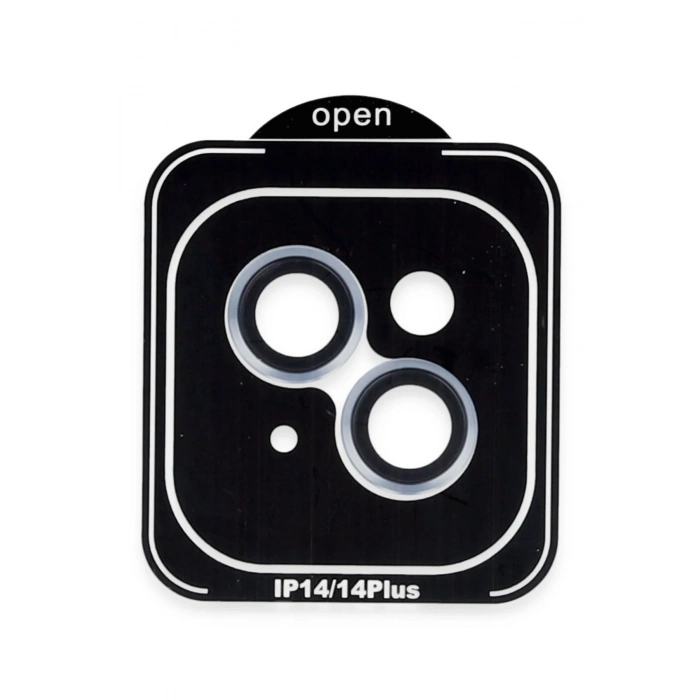 HarmonyAura iPhone 14 PVD Metal Kamera Lens - Mavi