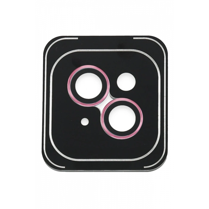 HarmonyAura iPhone 14 PVD Metal Kamera Lens - Pembe
