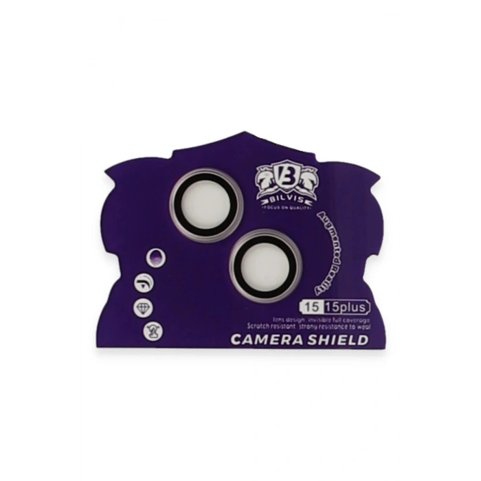 HarmonyAura  Iphone 15 Bilvis Titan Kamera Lens - Pembe