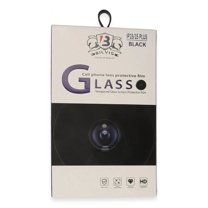 HarmonyAura  Iphone 15 Bilvis Titan Kamera Lens - Siyah