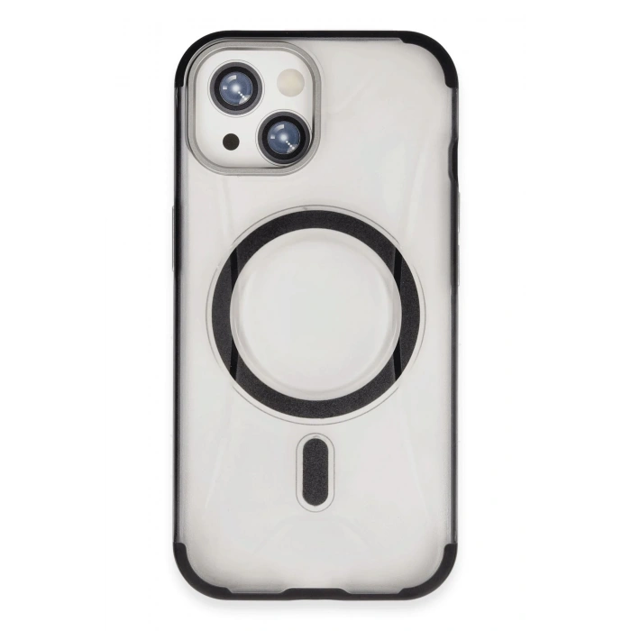 HarmonyAura iPhone 15 Hilton Magsafe Kapak - Siyah