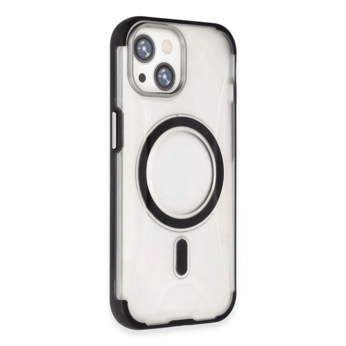 HarmonyAura iPhone 15 Hilton Magsafe Kapak - Siyah