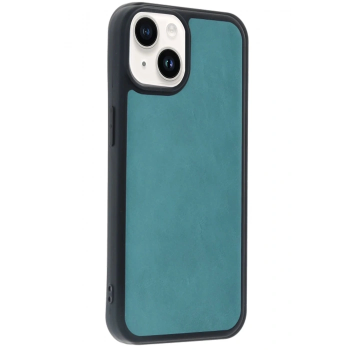 HarmonyAura  Iphone 15 Kılıf Aras Deri Kapak - Açık Yeşil