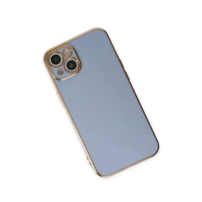 HarmonyAura  Iphone 15 Kılıf Volet Silikon - Mavi