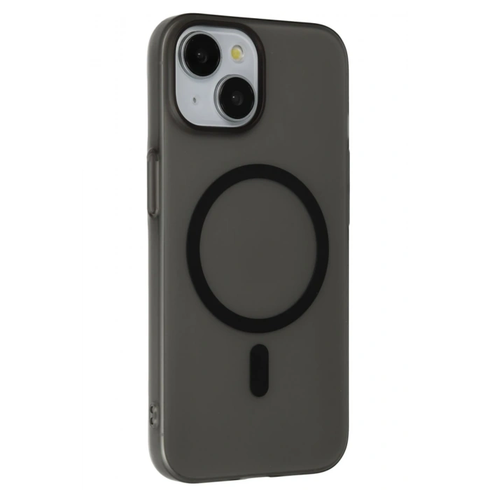 HarmonyAura iPhone 15 Plus Tuna PC Slim Magsafe Kapak - Siyah