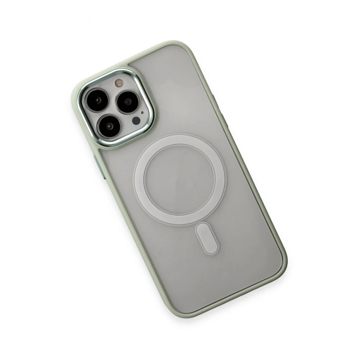 HarmonyAura  Iphone 15 Pro Kılıf Room Magneticsafe Silikon - Su Yeşili