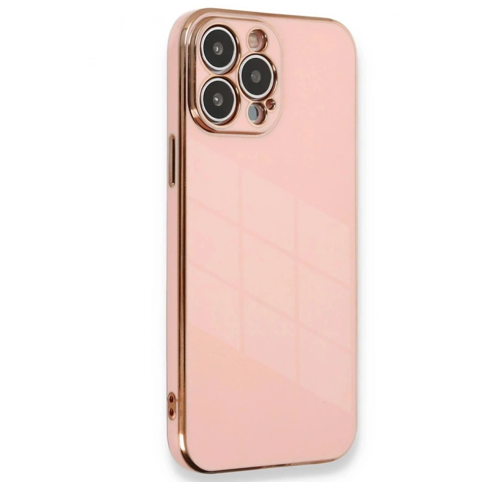 HarmonyAura  Iphone 15 Pro Kılıf Volet Silikon - Pembe