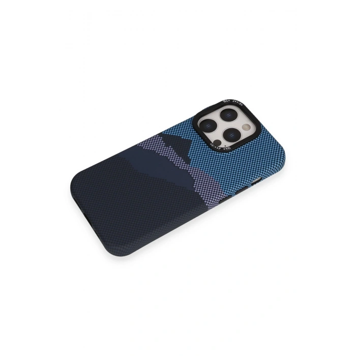 HarmonyAura iPhone 15 Pro Max Basel Kapak - Açık Mavi