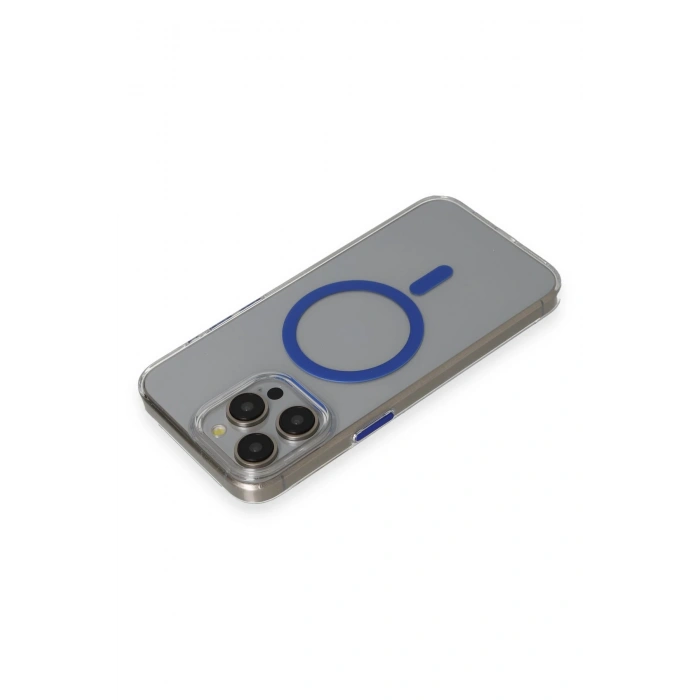 HarmonyAura iPhone 15 Pro Max Bubble Magsafe Kapak - Lacivert