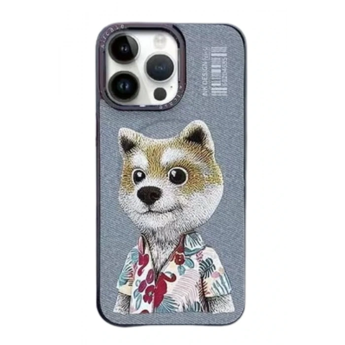 HarmonyAura iPhone 15 Pro Max Fun Magsafe Kapak - Titan Gri