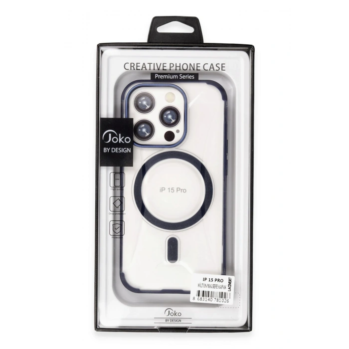 HarmonyAura iPhone 15 Pro Max Hilton Magsafe Kapak - Siyah