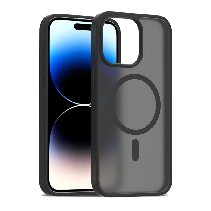 HarmonyAura iPhone 15 Pro Max Jota Magsafe Kapak - Siyah