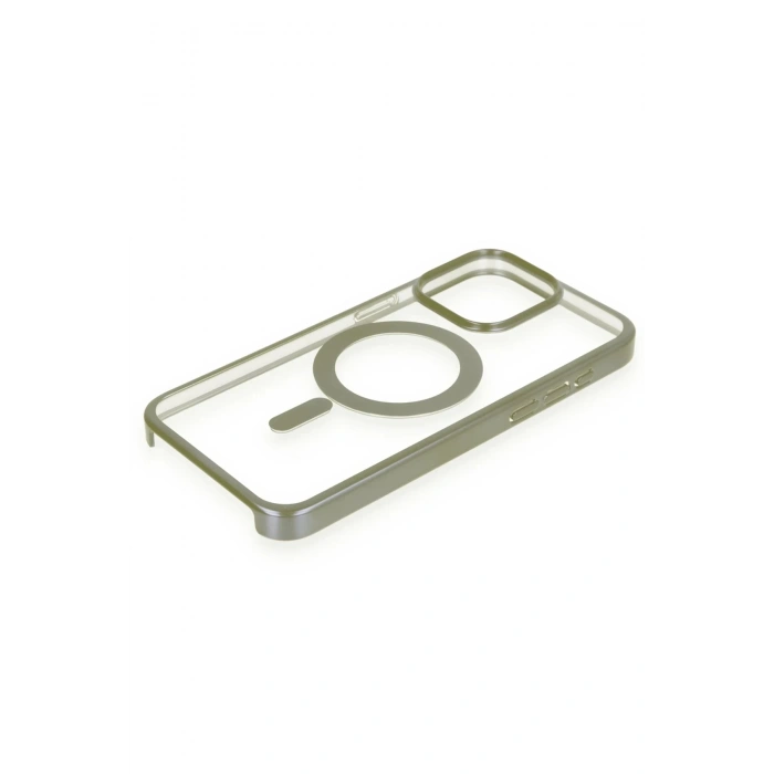 HarmonyAura  Iphone 15 Pro Max Kılıf Erozi Magsafe Kapak - Gri