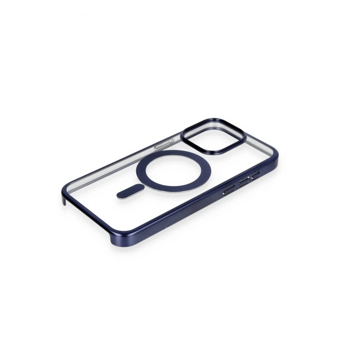 HarmonyAura  Iphone 15 Pro Max Kılıf Erozi Magsafe Kapak - Lacivert