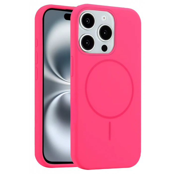 HarmonyAura iPhone 15 Pro Max Kılıf Jully Magsafe Kapak - Pembe