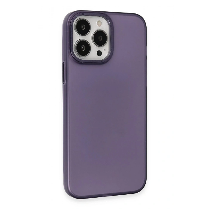 HarmonyAura  Iphone 15 Pro Max Kılıf Modos Metal Kapak - Derin Mor