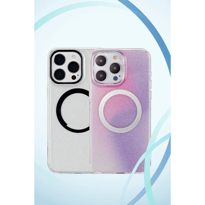 HarmonyAura iPhone 15 Pro Max Tanya Magsafe Kapak - Desen 7