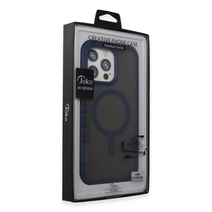 HarmonyAura iPhone 15 Pro Max Toras Airbag Magsafe Kapak - Lacivert