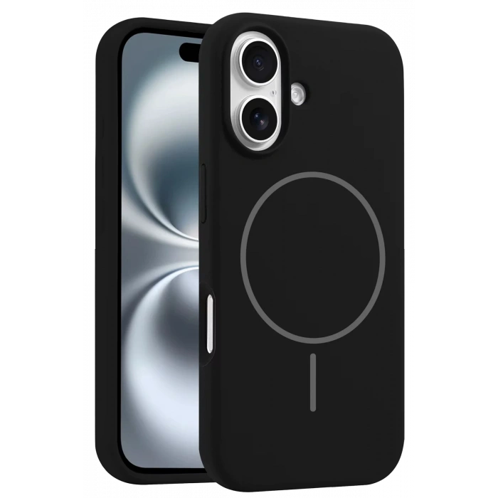 HarmonyAura iPhone 16 Kılıf Jully Magsafe Kapak - Siyah
