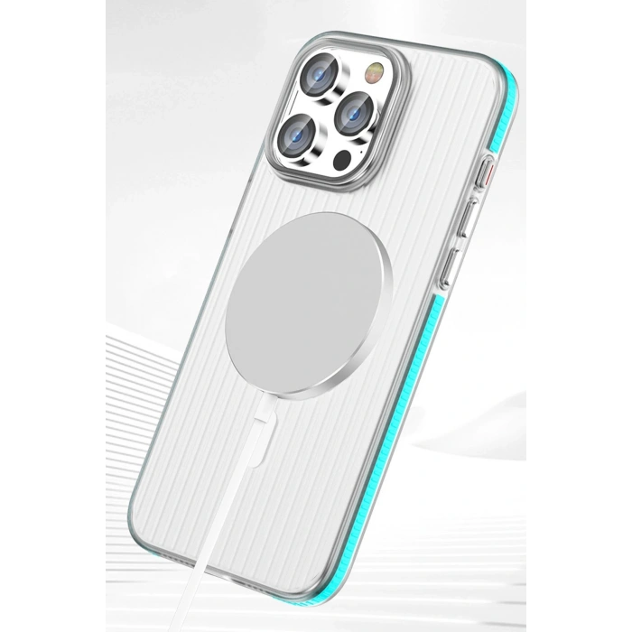 HarmonyAura iPhone 16 Line Magsafe Kapak - Gri