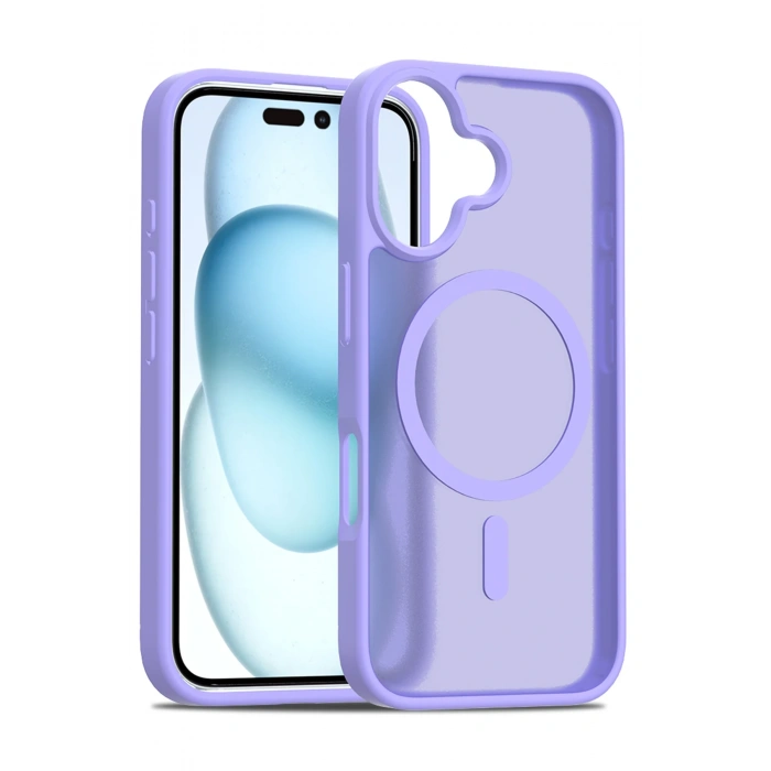 HarmonyAura iPhone 16 Plus Jota Magsafe Kapak - Lila