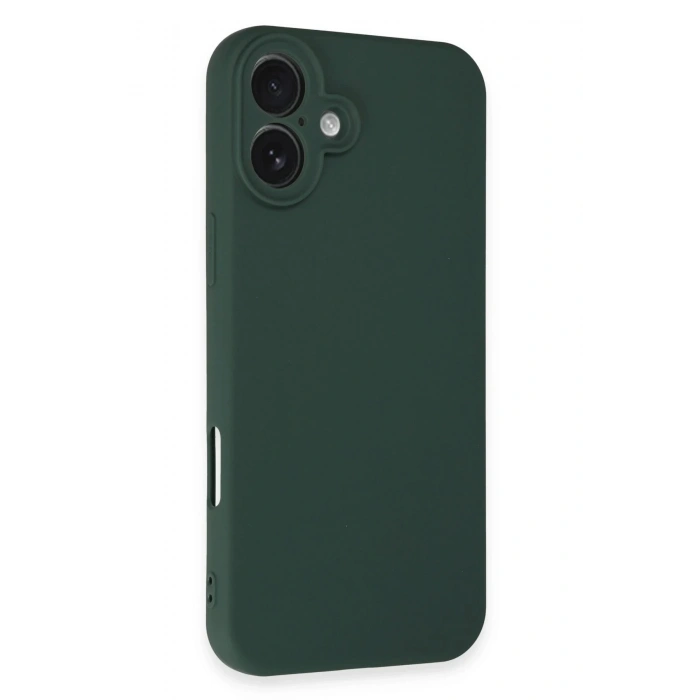HarmonyAura  Iphone 16 Plus Kılıf First Silikon - Koyu Yeşil