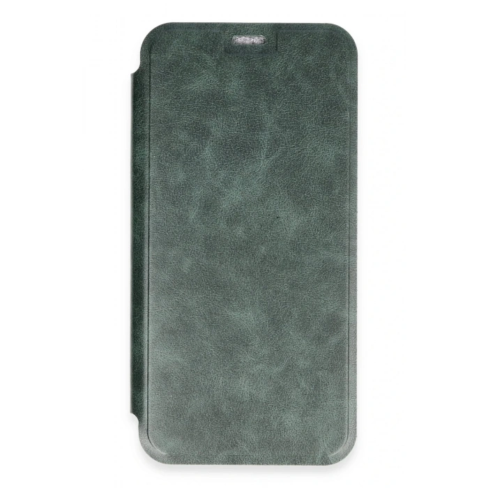 HarmonyAura  Iphone 16 Plus Kılıf Flip Cover - Koyu Yeşil