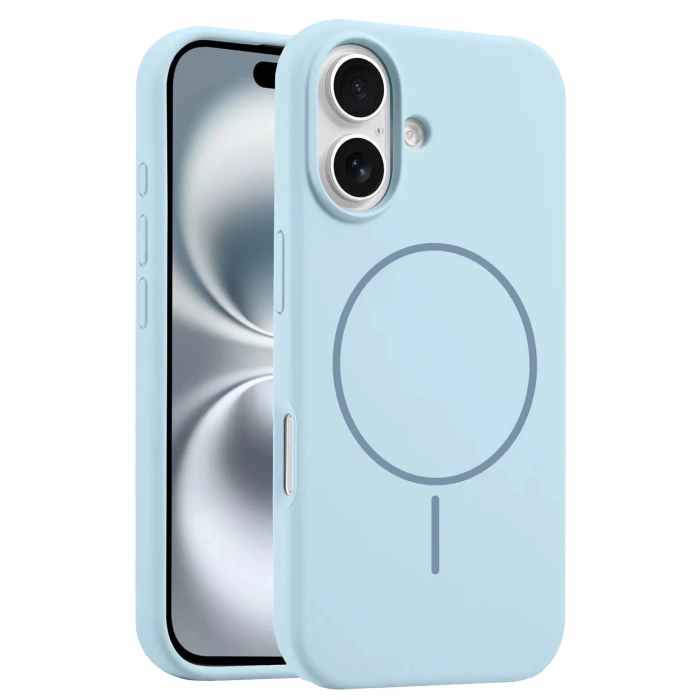 HarmonyAura iPhone 16 Plus Kılıf Jully Magsafe Kapak - Mavi