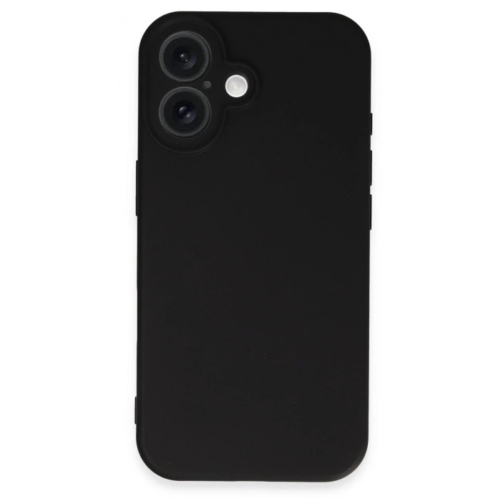 HarmonyAura  Iphone 16 Plus Kılıf Nano Içi Kadife Silikon - Siyah