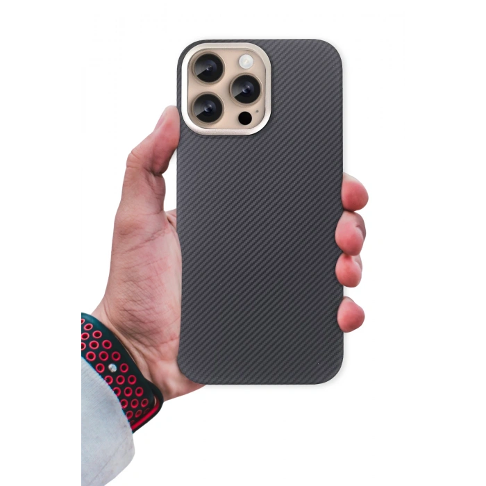 HarmonyAura iPhone 16 Pro Besa Magsafe Kapak - Siyah