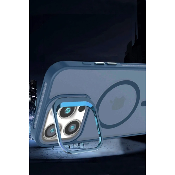 HarmonyAura iPhone 16 Pro Flet Lens Magsafe Kapak - Siyah