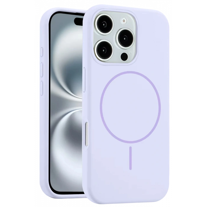 HarmonyAura iPhone 16 Pro Kılıf Jully Magsafe Kapak - Lila
