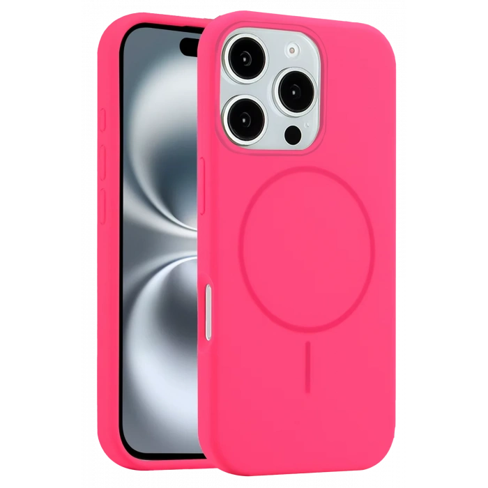 HarmonyAura iPhone 16 Pro Kılıf Jully Magsafe Kapak - Pembe