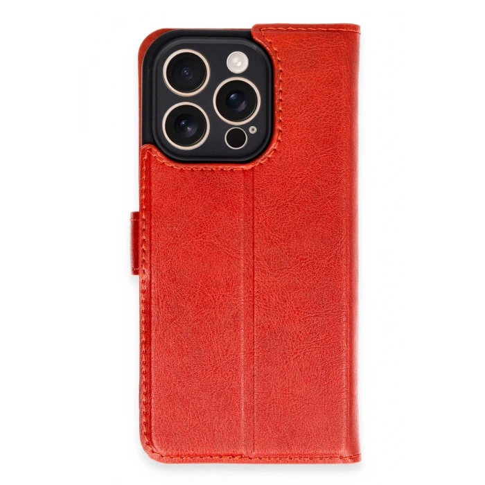 HarmonyAura  Iphone 16 Pro Kılıf Trend S Plus Kapaklı Kılıf - Kırmızı