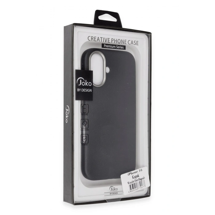 HarmonyAura iPhone 16 Wonder Deri Magsafe Kapak - Lacivert