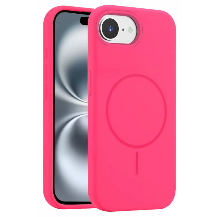 HarmonyAura iPhone 16E Kılıf Jully Magsafe Kapak - Pembe