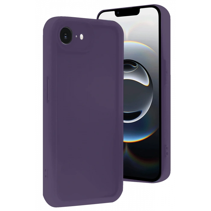 HarmonyAura iPhone 16E Kılıf Viera Silikon - Mor