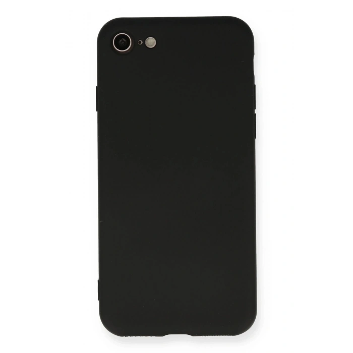 HarmonyAura  Iphone 7 Kılıf Nano Içi Kadife Silikon - Siyah