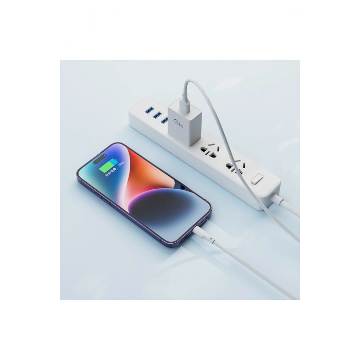 HarmonyAura JK77 12W + PX17 1M 2.4A Usb to Lightning Kablolu PD Şarj Cihazı