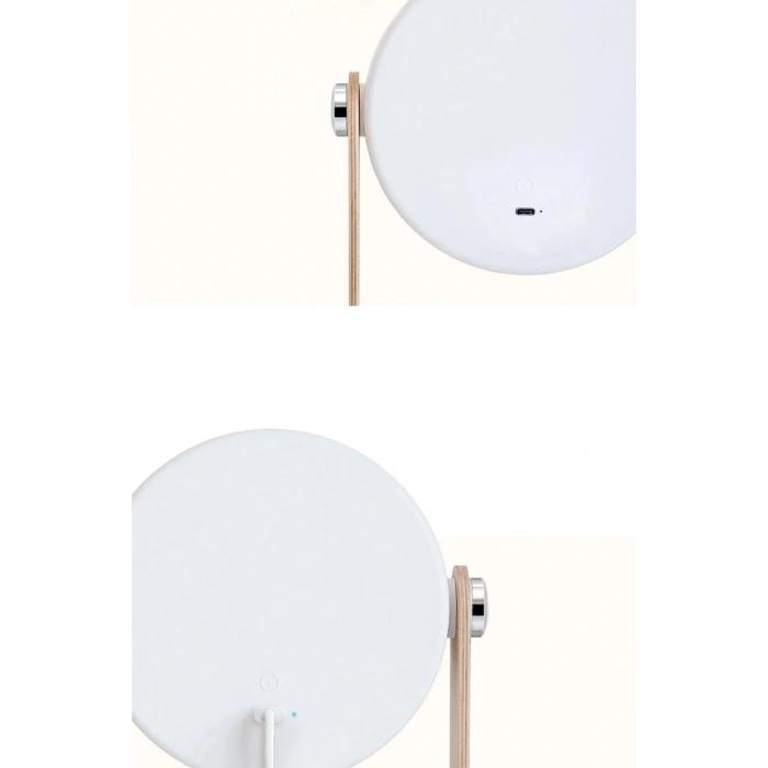 HarmonyAura  Jp-dld Kamp Lambası Görünümlü Dekoratif Gece Lambası - Beyaz