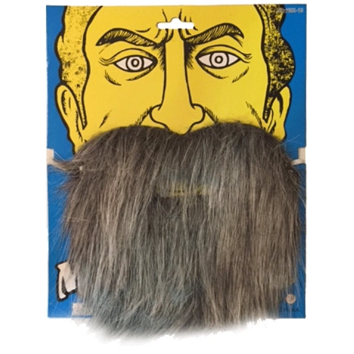 HarmonyAura Kırçıllı Korsan Sakalı Gri Renk Takma Sakal