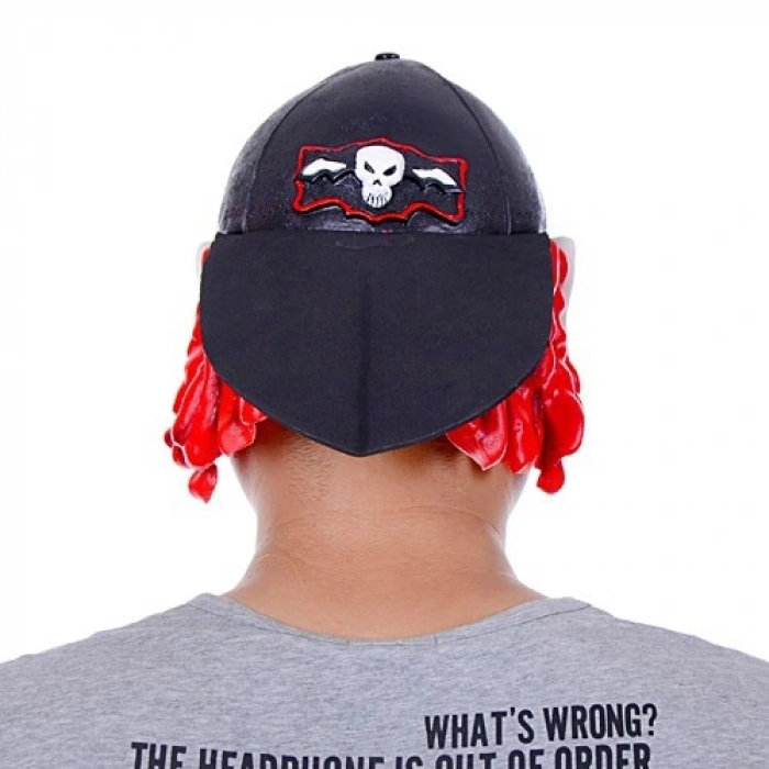 HarmonyAura Lateks Şapkalı Gözlüklü Beyaz Maske