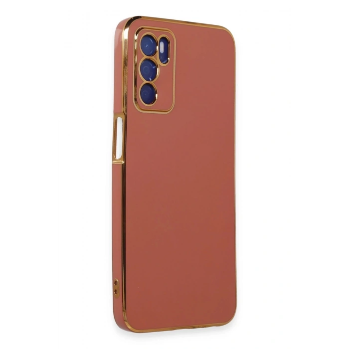 HarmonyAura  Oppo A16 Kılıf Volet Silikon - Kırmızı