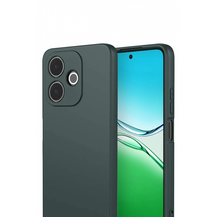 HarmonyAura Oppo A5 Pro 4G First Silikon - Koyu Yeşil