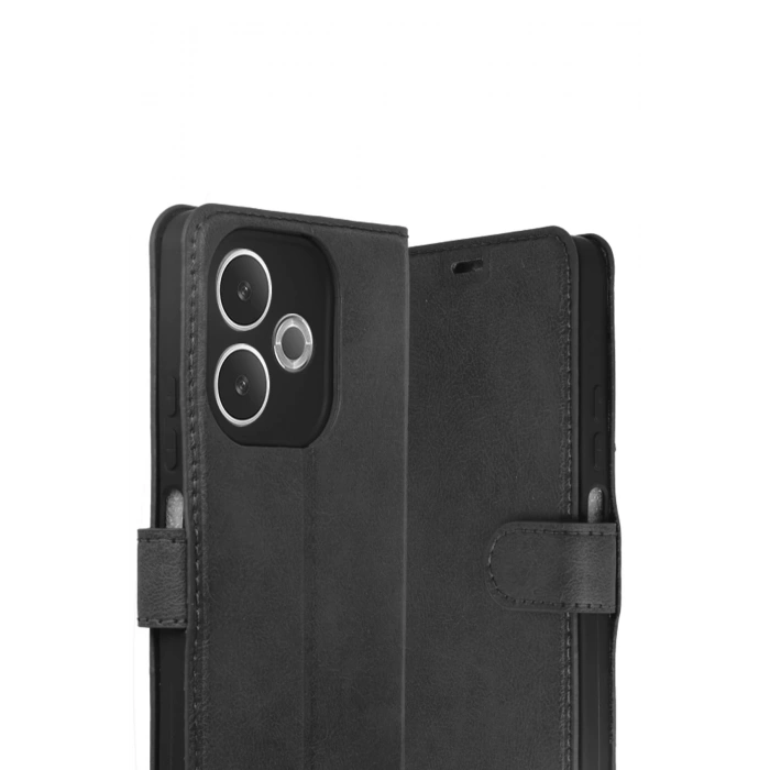 HarmonyAura Oppo A5 Pro 4G Trend S Plus Kapaklı Kılıf - Siyah