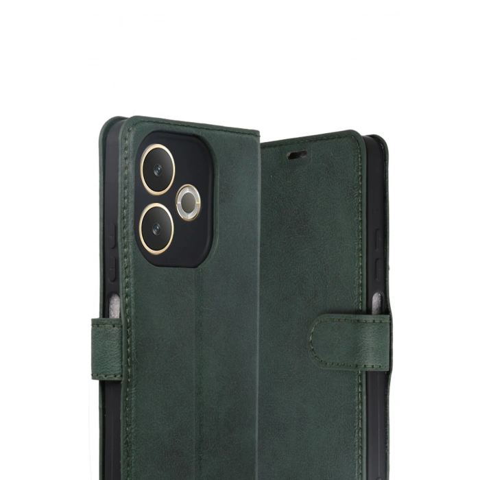 HarmonyAura Oppo A5 Pro 4G Trend S Plus Kapaklı Kılıf - Yeşil