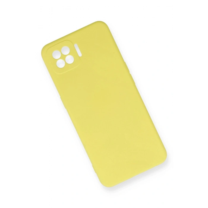 HarmonyAura  Oppo A73 Kılıf Nano Içi Kadife Silikon - Sarı