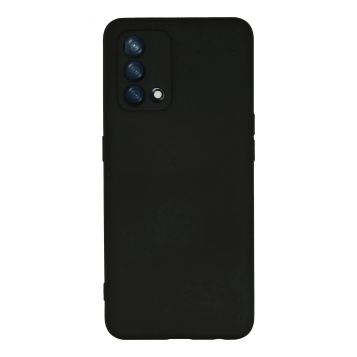 HarmonyAura  Oppo A74 4g Kılıf Nano Içi Kadife Silikon - Siyah