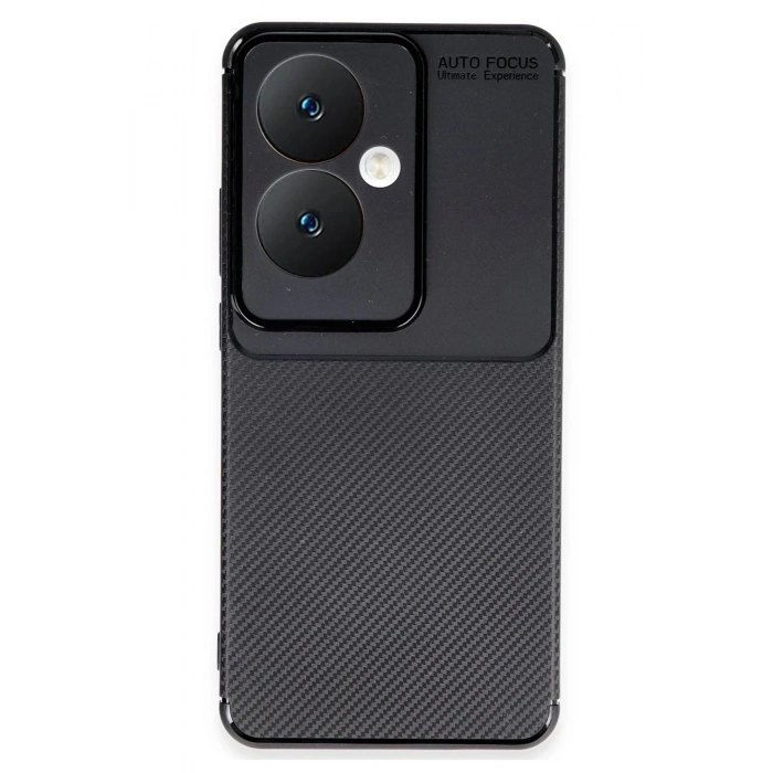 HarmonyAura  Oppo Reno 11f Kılıf Auto Focus Karbon Kapak - Siyah