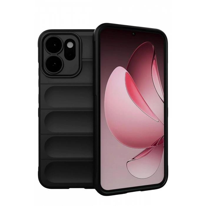 HarmonyAura Oppo Reno 14 Optimum Silikon - Siyah